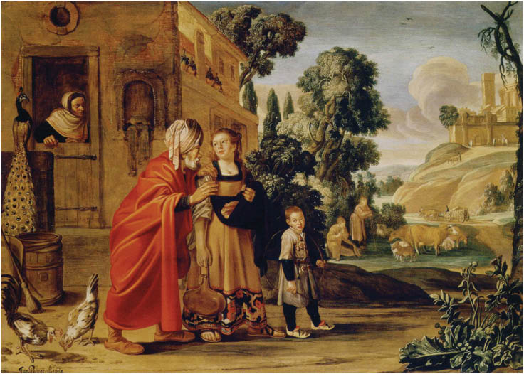 Sacrifice of Manoah :: Pieter Lastman - Bible scenes in art and